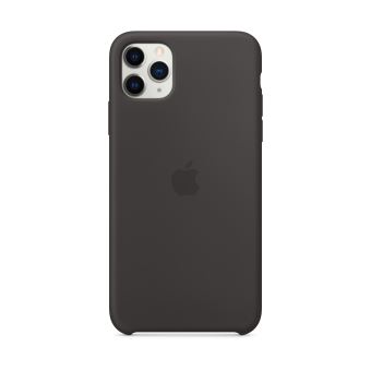 Coque-en-silicone-pour-iPhone-11-Pro-Max-Noir