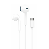 Foneng Écouteurs filaires T36 USB-C avec microphone 1.2M Blanc