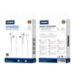 Jellico Écouteurs filaires EP3A USB-C avec microphone 1.2M Blanc