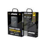 MoonX Batterie externe magnétique MP03 PD 20W 1xUSB-C + 1xUSB QC3.0 22.5W 10000mAh noir