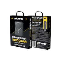 MoonX Batterie externe magnétique MP03 PD 20W 1xUSB-C + 1xUSB QC3.0 22.5W 10000mAh noir