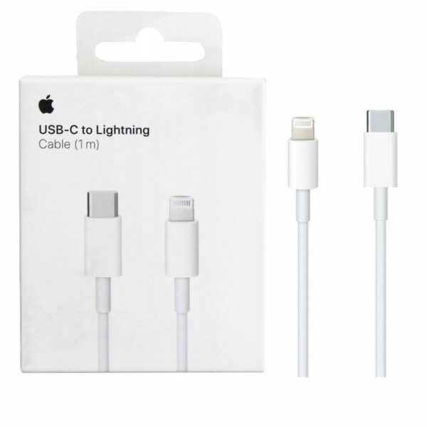 Original cable Apple MUQ93ZM/A (MM0A3ZM/A EOL) Lightning - USB-C 1M White (blister EU)