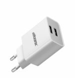 MOONX wall charger MC02 2.4A 12W 2xUSB + cable Micro White