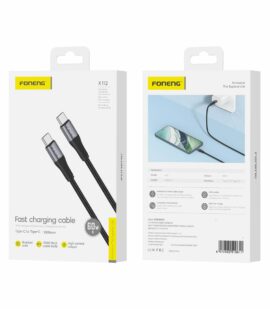 FONENG cable X112 USB-C - USB-C PD 60W 1M Black