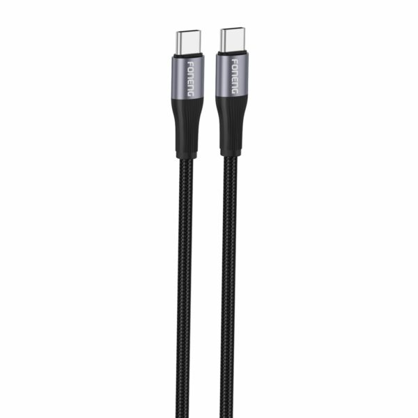 FONENG cable X112 USB-C - USB-C PD 60W 1M Black