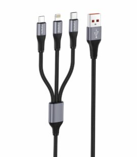 FONENG cable X112 3in1 3A 1.2M Black