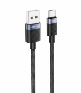 FONENG cable X115 USB-C 3A 1M Black