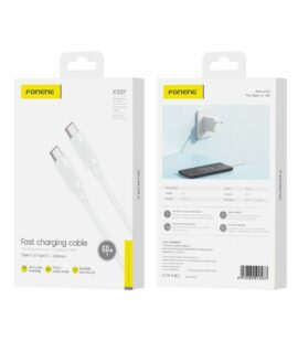 FONENG cable XS07 USB-C - USB-C PD 60W 1.2M White