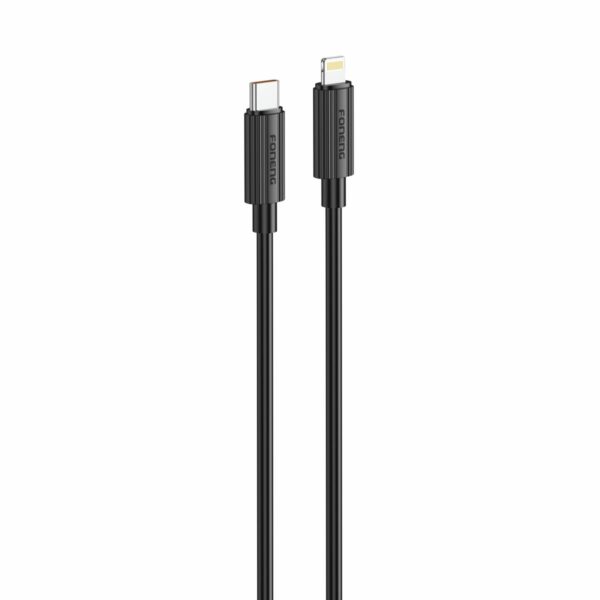 FONENG cable XS07 USB-C - Lightning PD 27W 1.2M Black