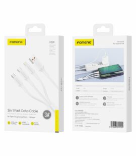 FONENG cable XS01 3in1 3A 1.2M White