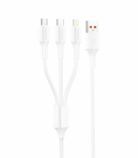 FONENG cable XS01 3in1 3A 1.2M White