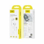 FONENG wired earphones T15 USB-C with microphone 1.2M White