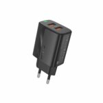FONENG wall charger EU63 2.4A 12W 2xUSB + cable Lightning Black