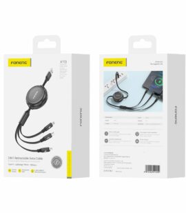 FONENG cable X113 3w1 3A 1.1M Black
