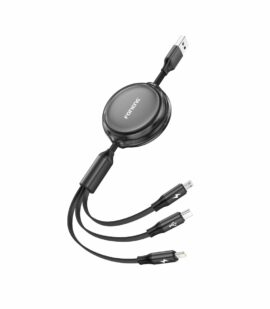 FONENG cable X113 3w1 3A 1.1M Black