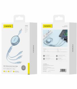 FONENG cable X113 3w1 3A 1.1M Blue