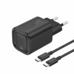 FONENG wall charger EU69 PD 20W 1xUSB-C + cable USB-C - USB-C Black