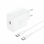 FONENG wall charger EU62 GaN PD 45W 1xUSB-C + cable USB-C - USB-C White