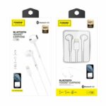 FONENG wired earphones T28 Lightning with microphone 1.2M White