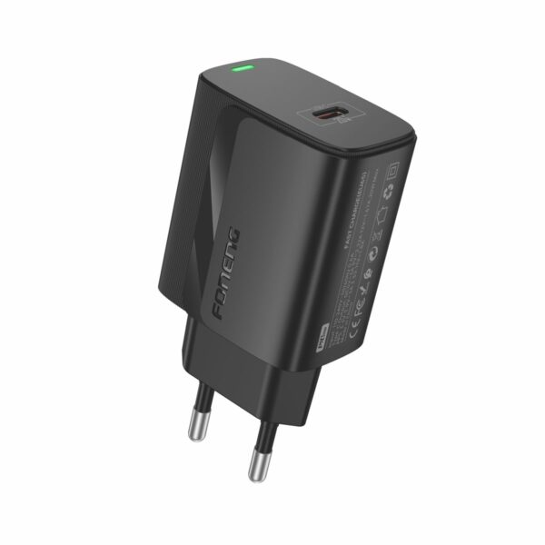 FONENG wall charger EU65 PD 20W 1xUSB-C Black