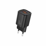 FONENG wall charger EU68 18W 1xUSB QC3.0 + cable USB-C Black