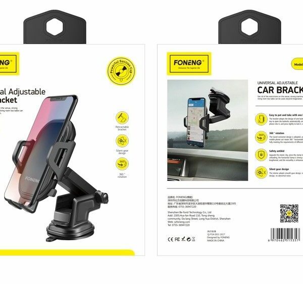 FONENG car holder gravity CP13 Black