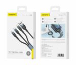 FONENG cable X51 3w1 3A 1.2M Black