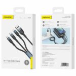 FONENG cable X51 3w1 3A 1.2M Black