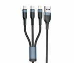 FONENG cable X51 3w1 3A 1.2M Black