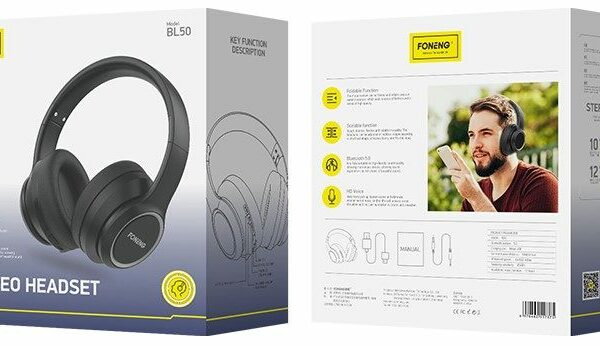 FONENG wireless headphones BL50 Black