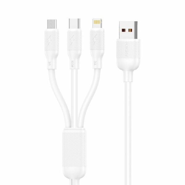 FONENG cable X80 3w1 100W 3A 1.2M White