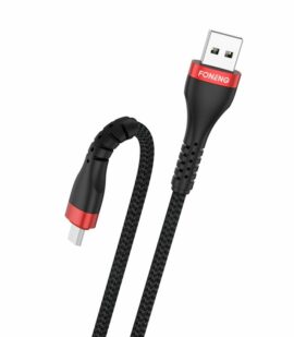 FONENG cable X82 Micro USB 3A 1M Black