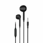 FONENG wired earphones EP100 JACK 3.5MM with microphone 1.2M Black