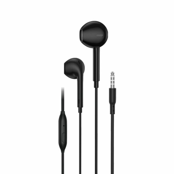 FONENG wired earphones EP100 JACK 3.5MM with microphone 1.2M Black