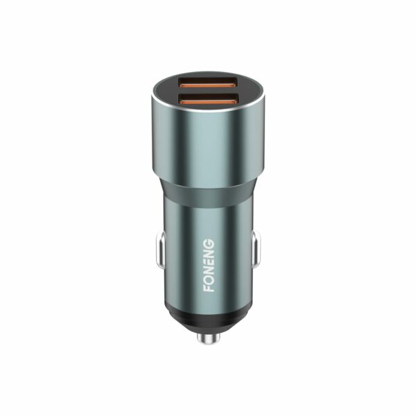 FONENG car charger C19 36W 2xUSB QC3.0 Silver