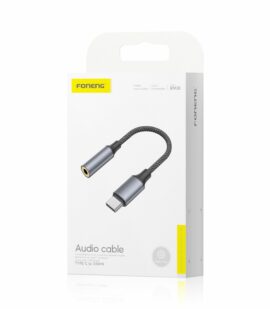 FONENG adapter BM30 USB-C - JACK 3.5MM 0.14M Black