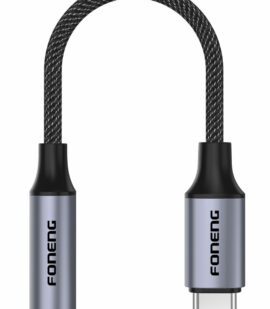 FONENG adapter BM30 USB-C - JACK 3.5MM 0.14M Black