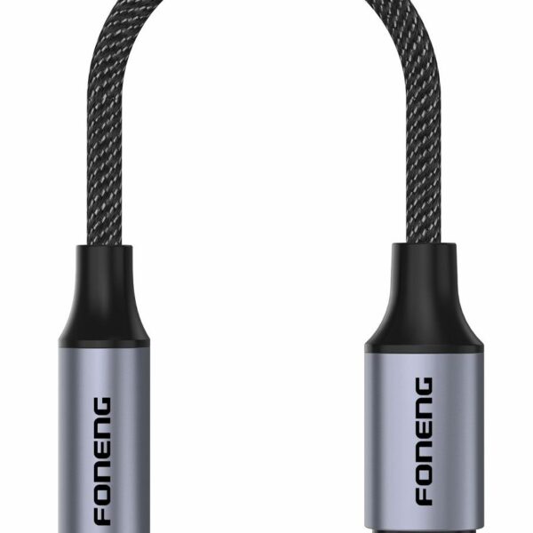 FONENG adapter BM30 USB-C - JACK 3.5MM 0.14M Black