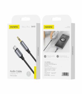 FONENG cable BM31 USB-C - JACK 3.5MM 1M Black