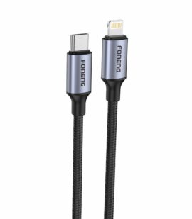 FONENG cable X95 USB-C - Lightning PD 20W 1.2M Black
