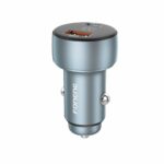 FONENG car charger C18 PD 48W 1xUSB-C + 1xUSB QC3.0 Silver