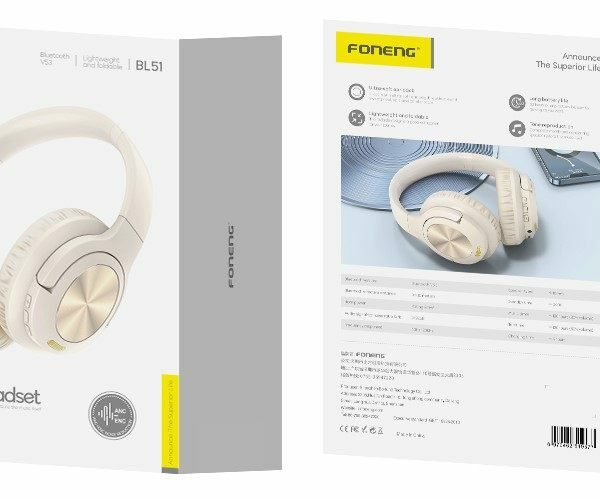 FONENG wireless headphones (ANC + ENC) BL51 Beige