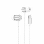 FONENG wired earphones T65 USB-C with microphone 1.2M White