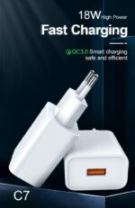 JELLICO wall charger C7 22.5W 1xUSB QC3.0 + cable USB-C White