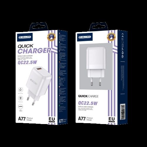 JELLICO wall charger A77 22,5W 1xUSB QC3.0 White
