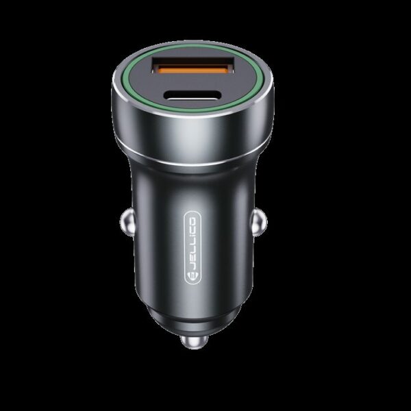 JELLICO car charger F4 PD 20W 1xUSB-C + 1xUSB QC3.0 Black
