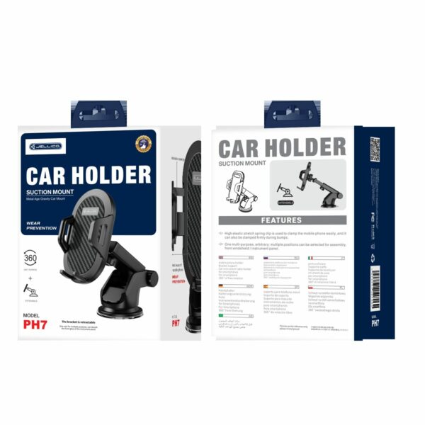 JELLICO car holder gravity PH7 Black
