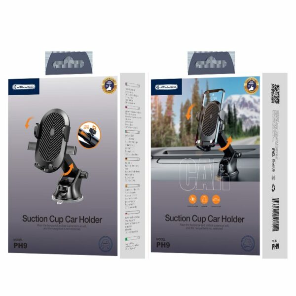 JELLICO car holder gravity PH9 Black