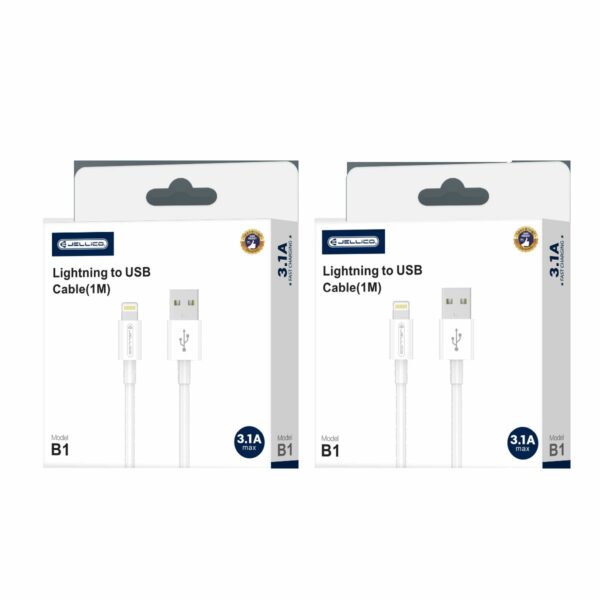 JELLICO cable B1 Lightning 3.1A 1M White