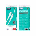 JELLICO cable B9 USB-C - USB-C PD 66W 1M White